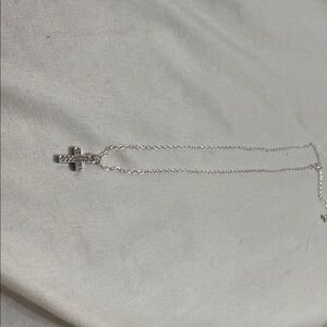 Elegant Silver Cross Necklace